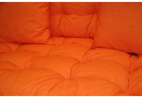 Sada polstrů na paletové sezení - látka oranžový melír