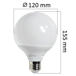 Akce: LED  žárovka E27 15W 1300lm G120, studená 3+1