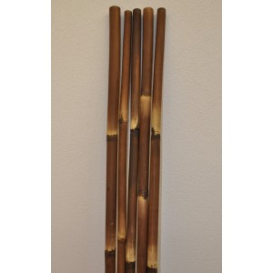 Bambusová tyč 5 - 6 cm, délka 2 metry - barvená hnědá