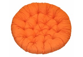 Polstr deluxe na křeslo papasan 100 cm - látka oranžový melír