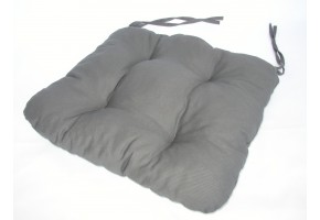 Sedák na židli 40x40 cm barva šedá SET 4ks