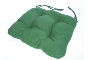 Sedák na židli 40x40 cm barva zelená tmavá  SET 4ks