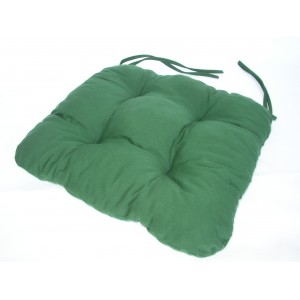 Sedák na židli 40x40 cm barva zelená tmavá