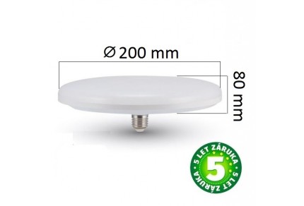 Prémiová LED žárovka E27 UFO SAMSUNG čipy 24W 1900lm teplá
