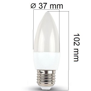 LED žárovka E27 5,5W 470lm teplá, ekvivalent 40W