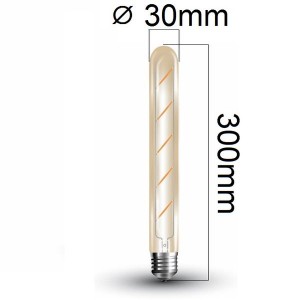 Retro LED žárovka E27 5W 500lm teplá, filament, ekvivalent 45W