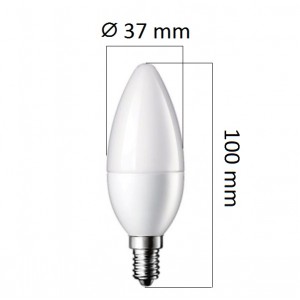Akce: LED žárovka  E14 svíčka 4W 340lm, denní
