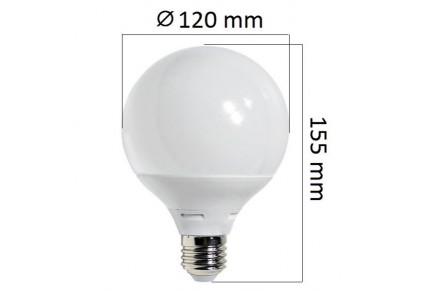Akce: LED  žárovka E27 15W 1300lm G120, studená 3+1