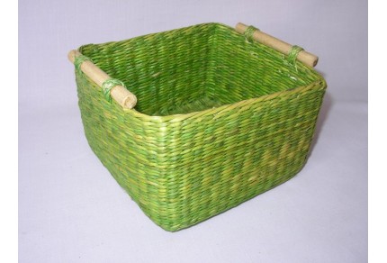 Košík mořská tráva zelevý