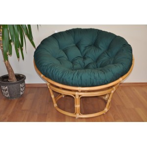 Polstr na křeslo papasan 115 cm zelený dralon