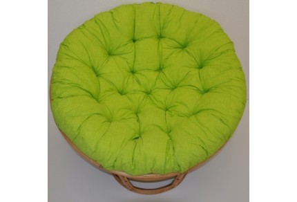 Polstr deluxe na křeslo papasan 100 cm - látka světle zelený melír
