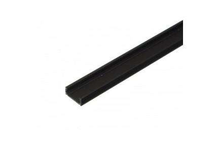 Hliníkový profil MiniLUX ČERNÝ 2m pro LED pásky, ALU lišta