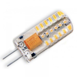 LED žárovka 3W 48xSMD3014 G4 240lm CCD silikon TEPLÁ 12V DC