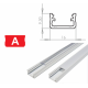Hliníkový profil LUMINES A 1m pro LED pásky, bílý lakovaný