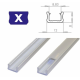 Hliníkový profil LUMINES X 1m pro LED pásky, bílý