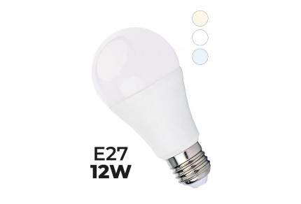 LED žárovka - ecoPLANET - E27 - 12W=80W - 1050Lm - studená bílá