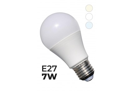 LED žárovka E27 7W Teplá bílá 600lm