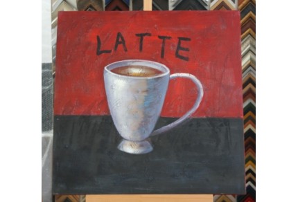 Obraz latte 75x75 cm