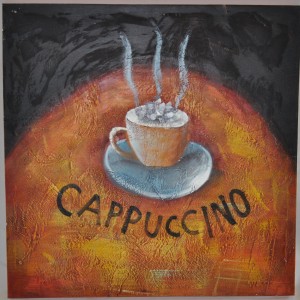 Obraz horké cappuccino 75x75 cm