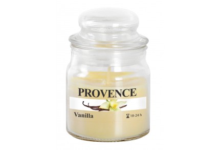 Svíčka ve skle s víčkem, vanilka 70 g